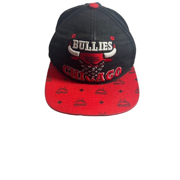 Chicago Bullies NBA Red and Black Snapback Hat - Picture 2 of 11